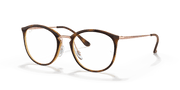 Clear Lenses, Polished Striped Havana Frame