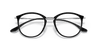 [Clear Lenses, Polished Black On Transparent Frame]