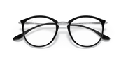 Clear Lenses, Polished Black On Transparent Frame