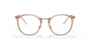 Clear Lenses, Polished Light Brown Frame