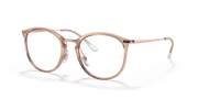 Clear Lenses, Polished Light Brown Frame