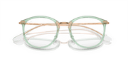 Demo Lens Lenses, Polished Transparent Green Frame