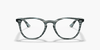 [Clear Lenses, Polished Striped Blue Grey Frame]