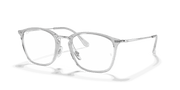 Clear Lenses, Polished Transparent Frame