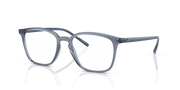 Clear Lenses, Polished Transparent Dark Blue Frame