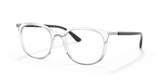 Clear Lenses, Polished Transparent Frame