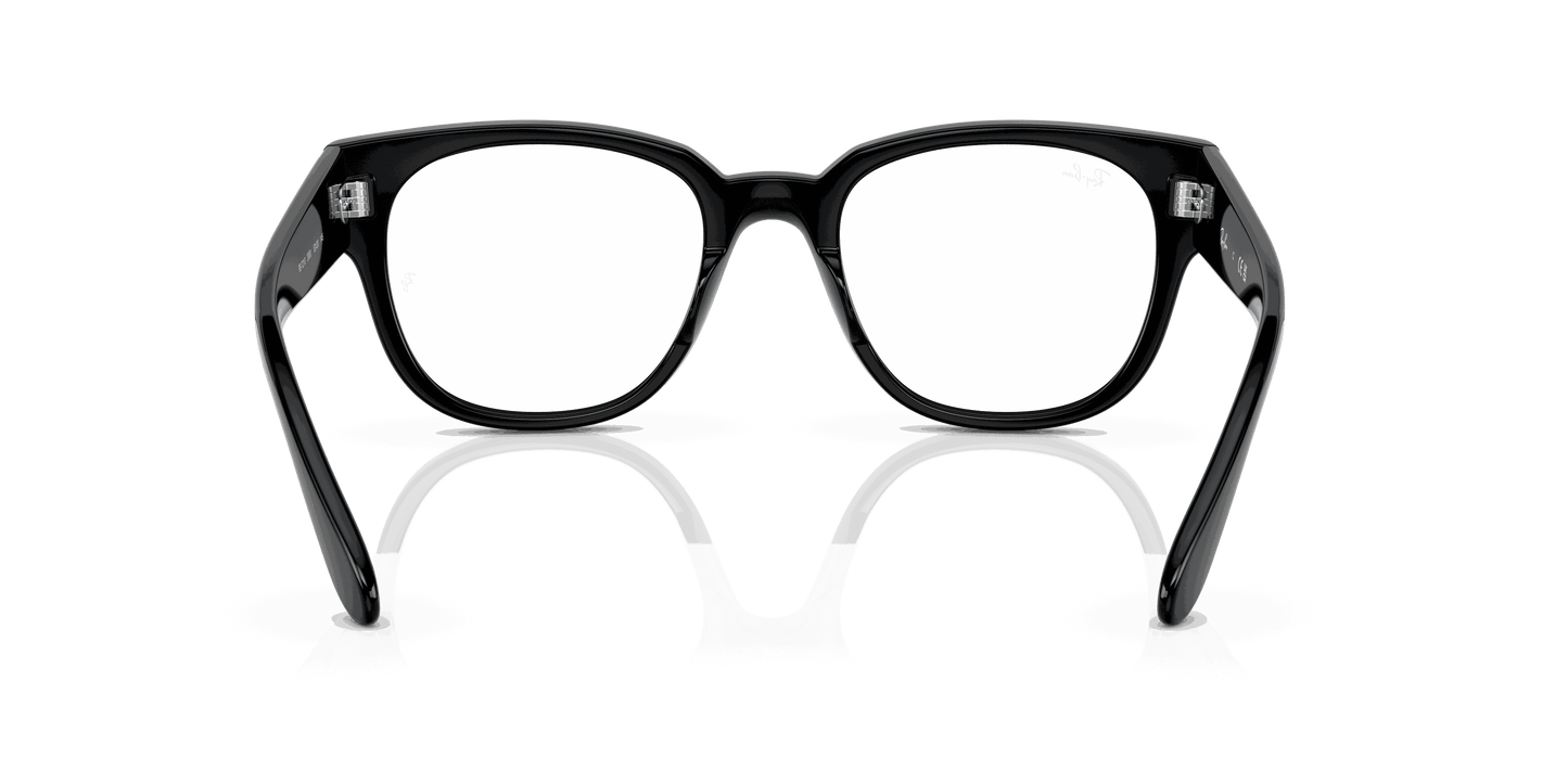 [Clear Lenses, Polished Black Frame]