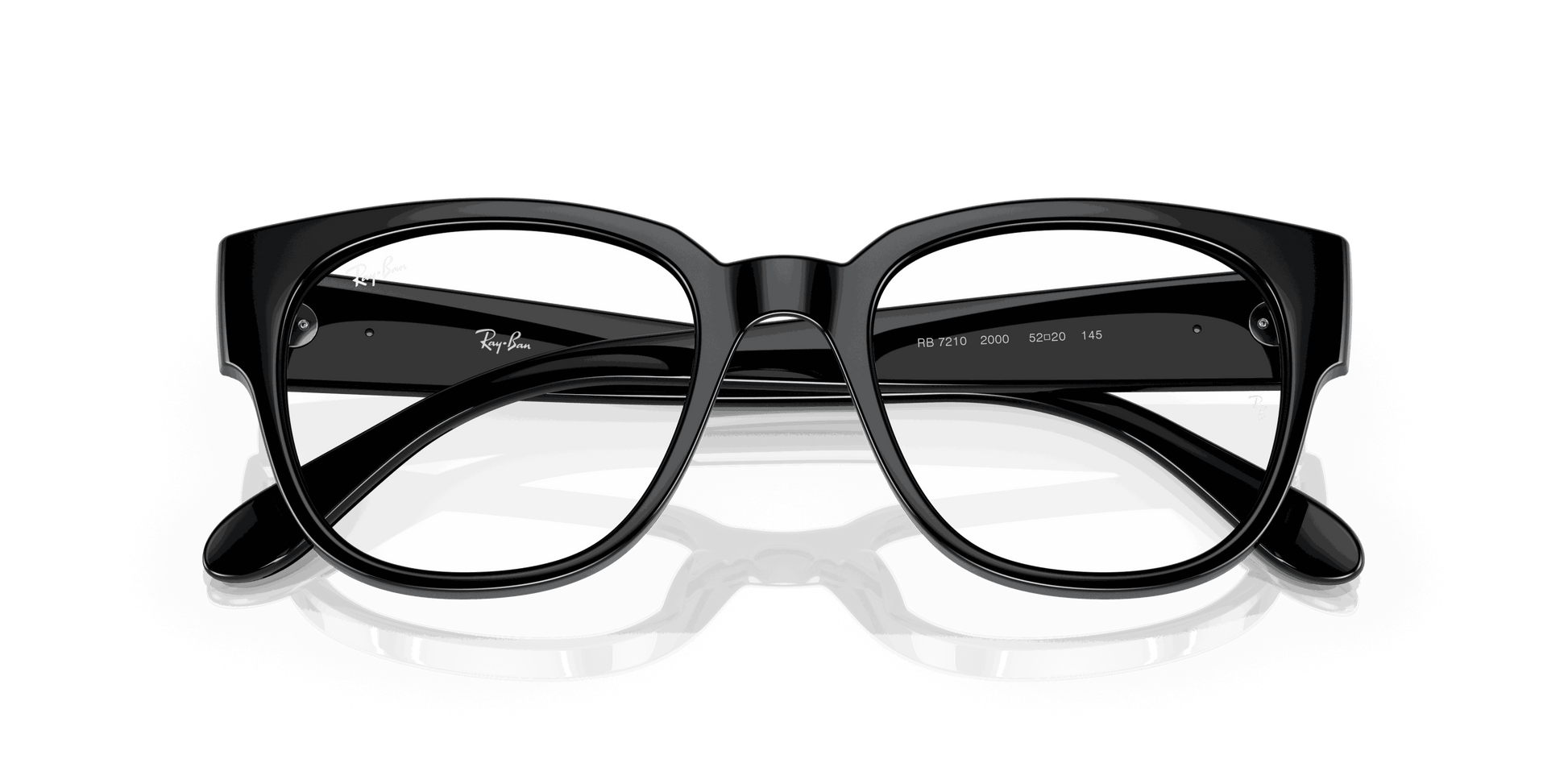 [Clear Lenses, Polished Black Frame]