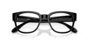 Clear Lenses, Polished Black Frame