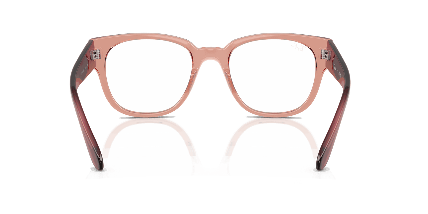 [Clear Lenses, Polished Transparent Dark Pink Frame]