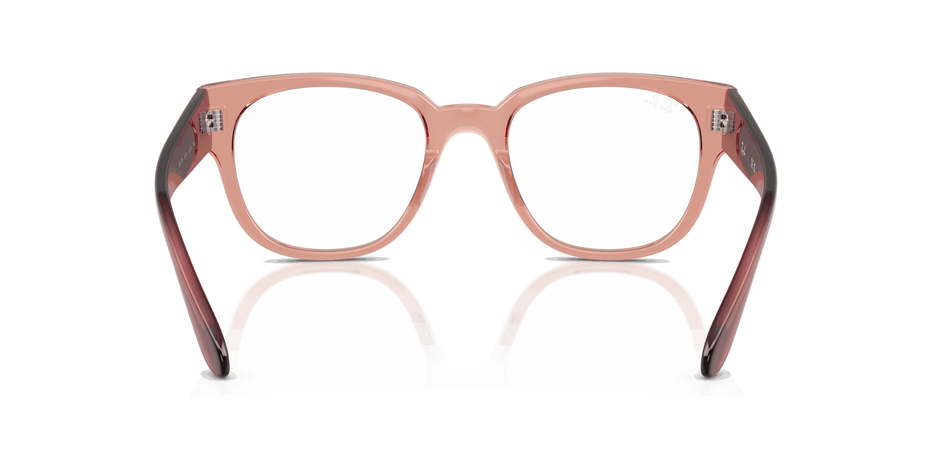 [Clear Lenses, Polished Transparent Dark Pink Frame]