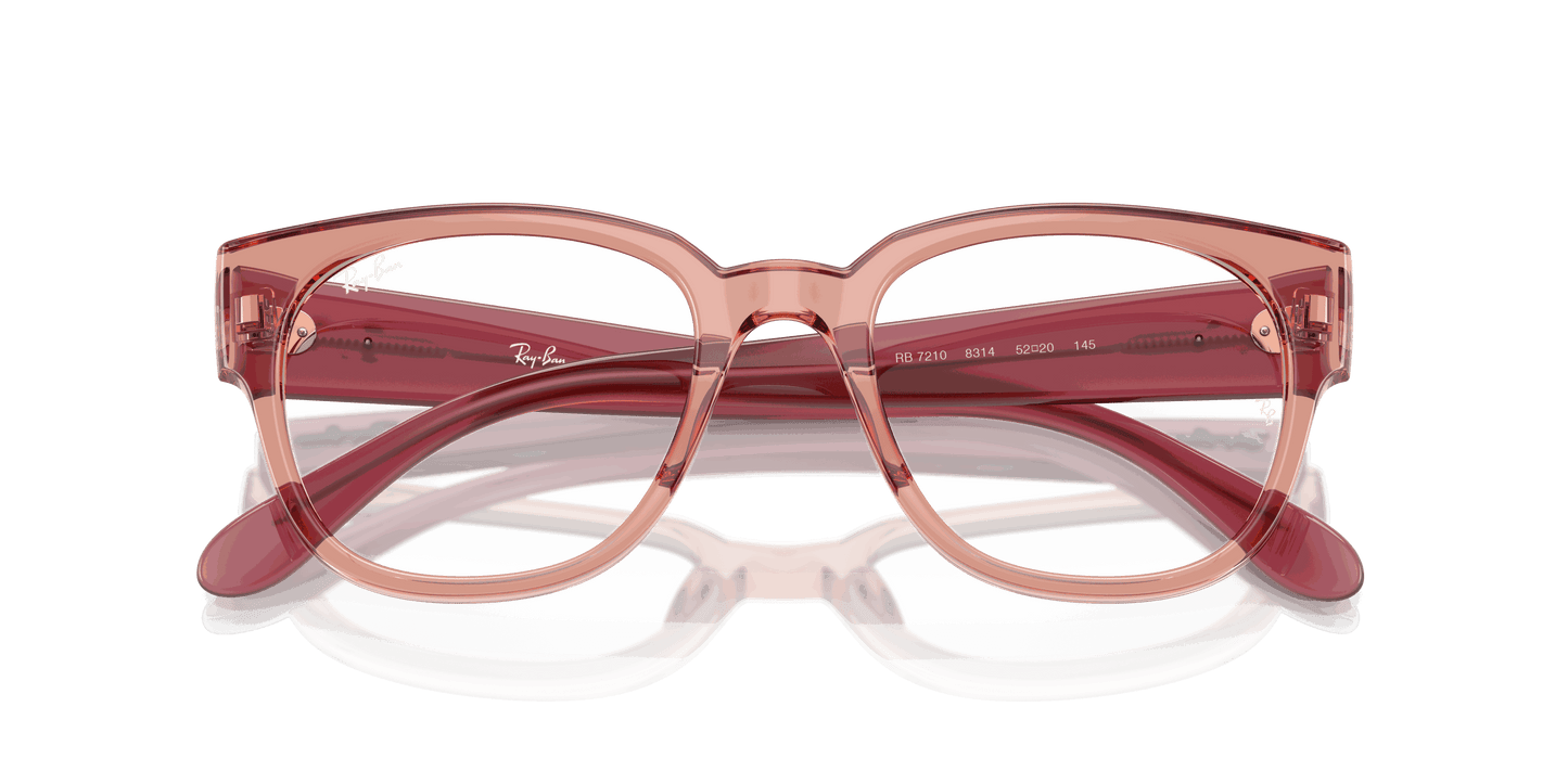 [Clear Lenses, Polished Transparent Dark Pink Frame]