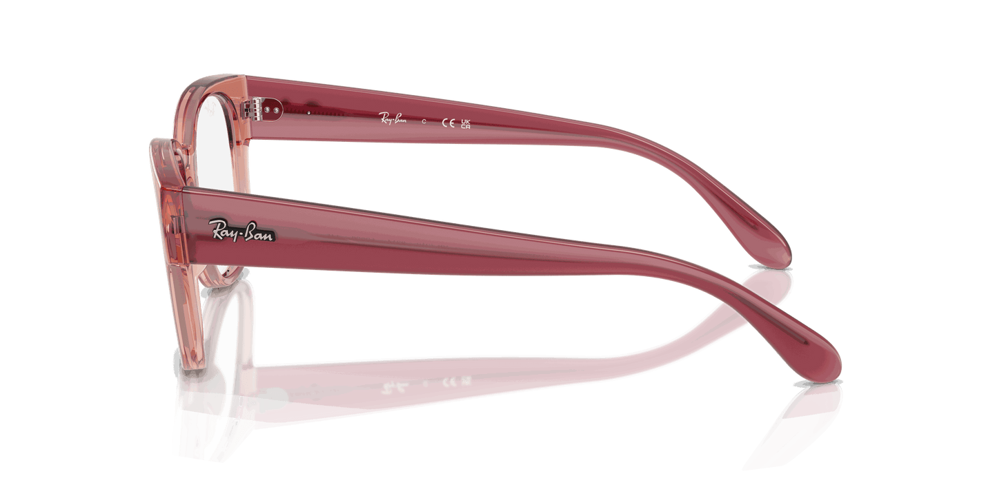 [Clear Lenses, Polished Transparent Dark Pink Frame]