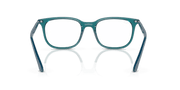 Clear Lenses, Polished Transparent Turquoise Frame