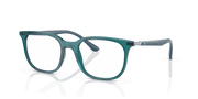 Clear Lenses, Polished Transparent Turquoise Frame