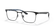 Clear Lenses, Polished Black Frame