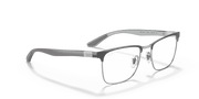 Clear Lenses, Polished Grey On Silver Frame