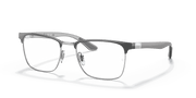 Clear Lenses, Polished Grey On Silver Frame