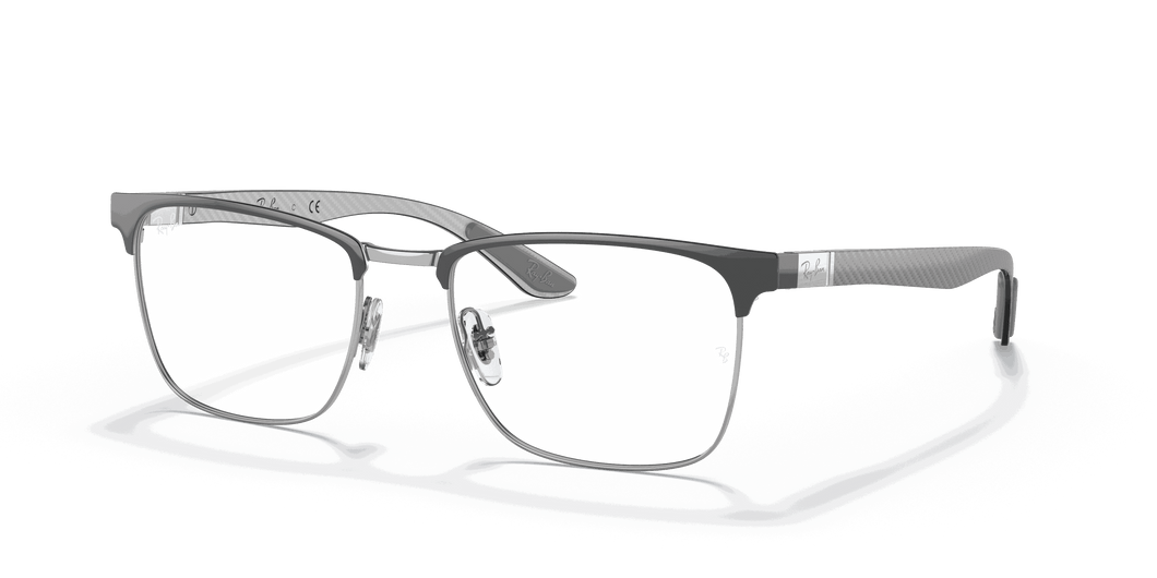 [Clear Lenses, Polished Grey On Silver Frame]