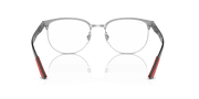 Clear Lenses, Polished Black On Silver Frame