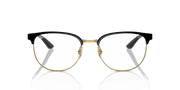 Clear Lenses, Polished Black On Gold Frame