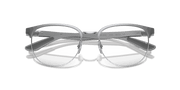 Clear Lenses, Polished Grey On Silver Frame