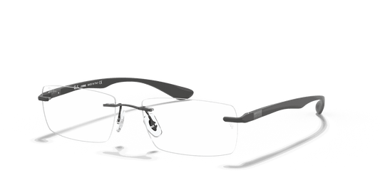 [Clear Lenses, Polished Gunmetal Frame]