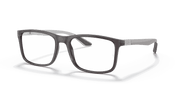 Clear Lenses, Polished Transparent Grey Frame