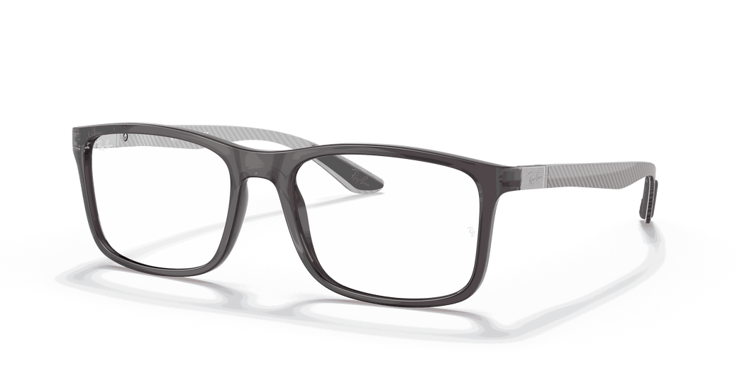 [Clear Lenses, Polished Transparent Grey Frame]