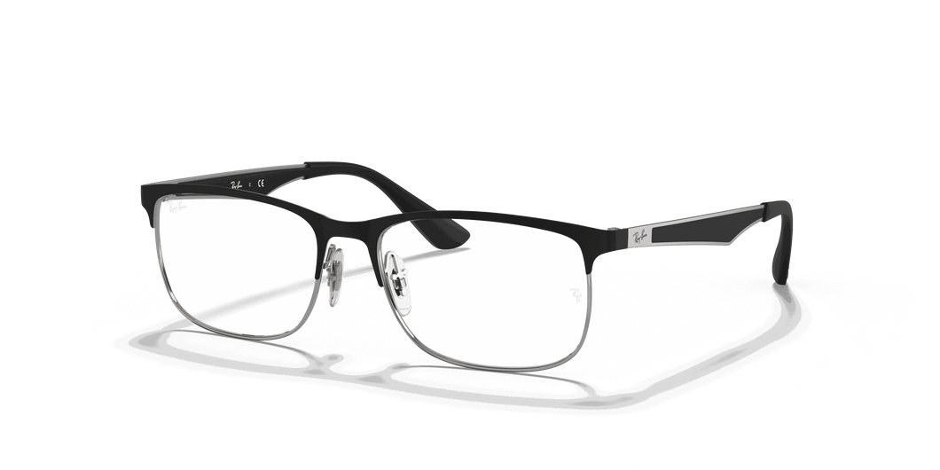 [Clear Lenses, Matte Matte Black On Silver Frame]