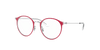 [Clear Lenses, Polished Red On Silver Frame]