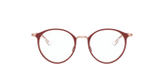 Clear Lenses, Matte Bordeaux On Rose Gold Frame