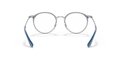 Clear Lenses, Polished Blue On Silver Frame