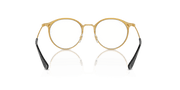 Clear Lenses, Polished Black On Gold Frame