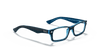 [Clear Lenses, Polished Blue Frame]