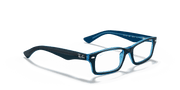 Clear Lenses, Polished Blue Frame