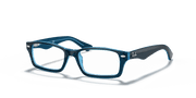 Clear Lenses, Polished Blue Frame