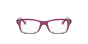 Clear Lenses, Polished Fuxia On Grey Frame