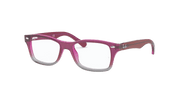 Clear Lenses, Polished Fuxia On Grey Frame