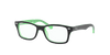 [Clear Lenses, Polished Black On Green Frame]