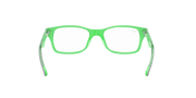 Clear Lenses, Polished Black On Green Frame