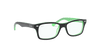 [Clear Lenses, Polished Black On Green Frame]