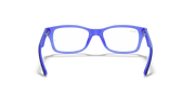 Clear Lenses, Polished Blue Frame