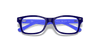 [Clear Lenses, Polished Blue Frame]