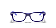 Clear Lenses, Polished Blue Frame