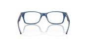 Clear Lenses, Polished Top Dark Blue & Brown & Light Grey Frame