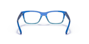 Clear Lenses, Polished Blue Gradient Frame