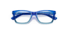 [Clear Lenses, Polished Blue Gradient Frame]