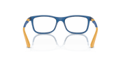 Clear Lenses, Polished Transparent Blue Frame