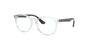 Clear Lenses, Polished Transparent Frame